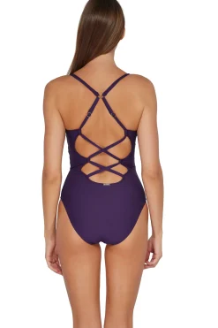 Sunsets Paradise Plum Veronica One Piece