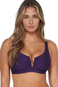 Sunsets Paradise Plum Vienna V-Wire Top