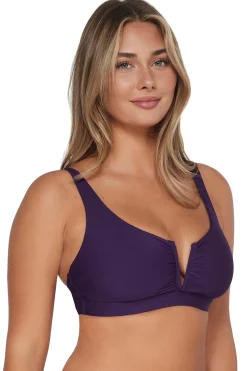 Sunsets Paradise Plum Vienna V-Wire Top