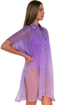 Sunsets Passion Flower Shore Thing Tunic