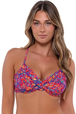 Sunsets Rue Paisley Crossroads Underwire Top