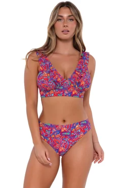 Sunsets Rue Paisley Willa Wireless Top