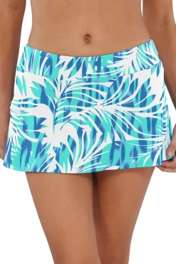 Sunsets Sea Breeze Sandbar Rib Sporty Swim Skirt