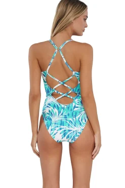 Sunsets Sea Breeze Sandbar Rib Veronica One Piece