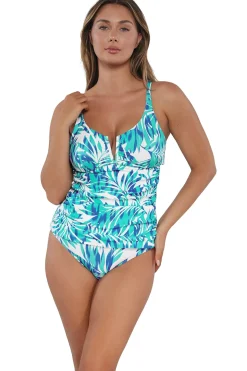 Sunsets Sea Breeze Sandbar Rib Zuri V-Wire Tankini Top