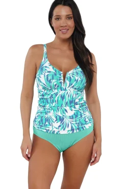 Sunsets Sea Breeze Sandbar Rib Zuri V-Wire Tankini Top