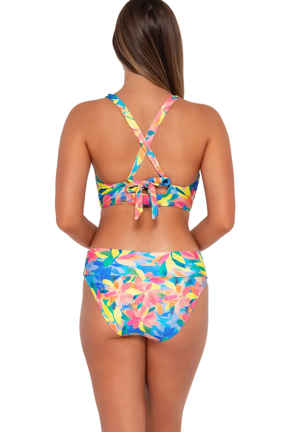 Sunsets Shoreline Petals Hannah High Waist Bottom