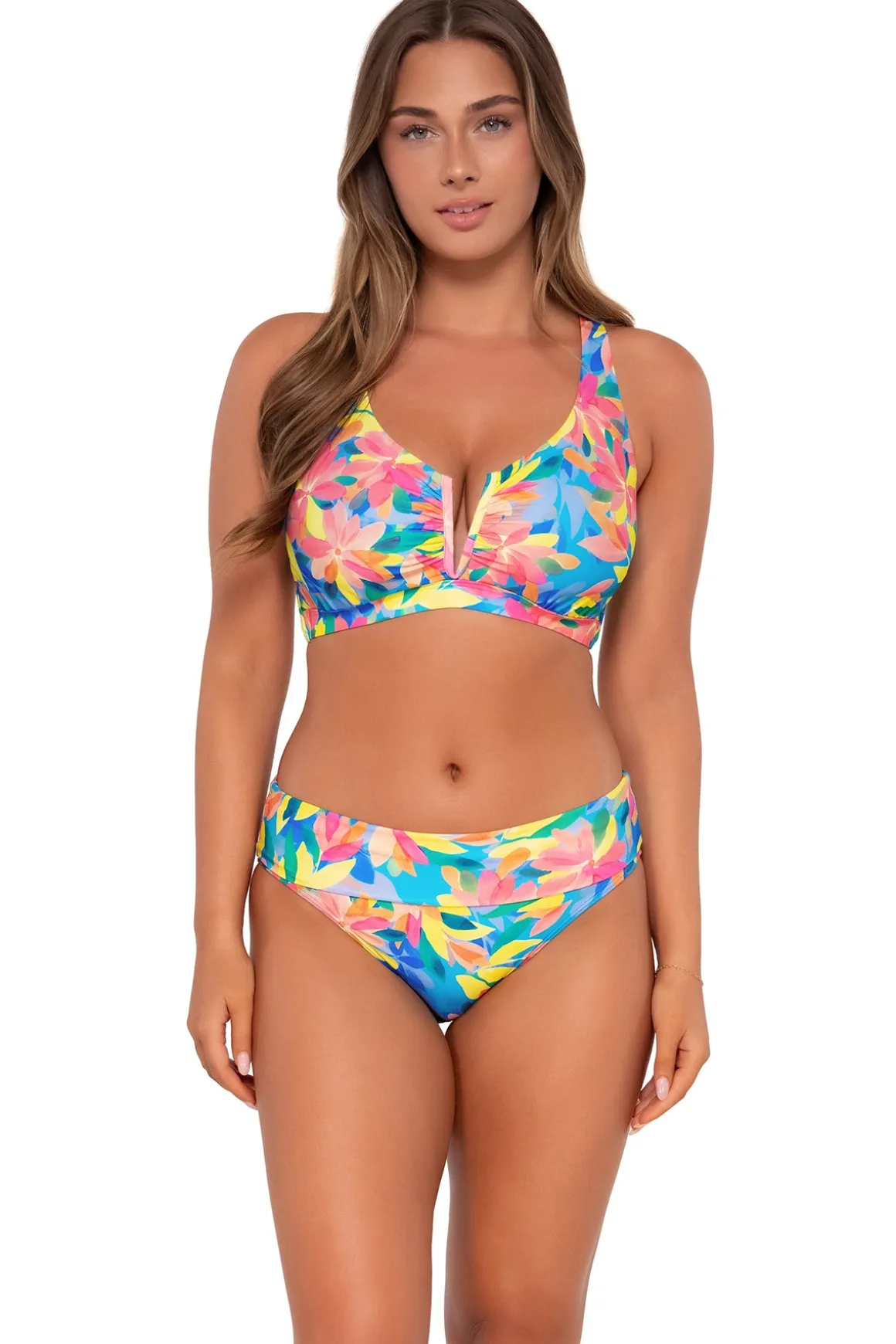 Sunsets Shoreline Petals Hannah High Waist Bottom