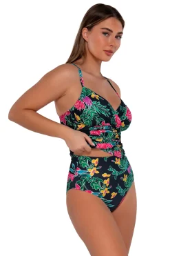 Sunsets Twilight Blooms Serena Tankini Top