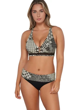Sunsets Venice Seagrass Texture Capri High Waist Bottom