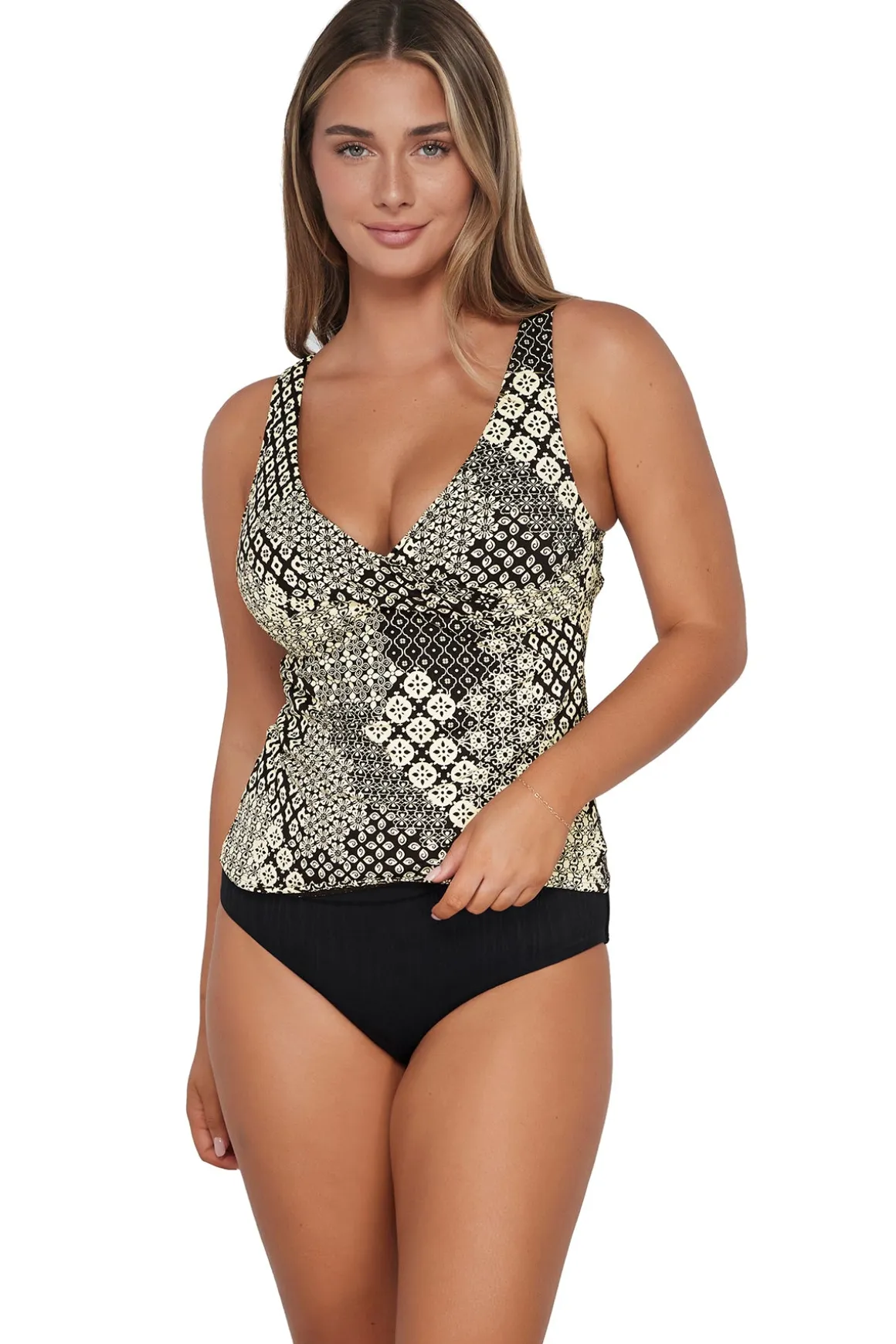 Sunsets Venice Seagrass Texture Elsie Tankini Top