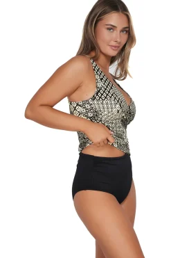 Sunsets Venice Seagrass Texture Elsie Tankini Top