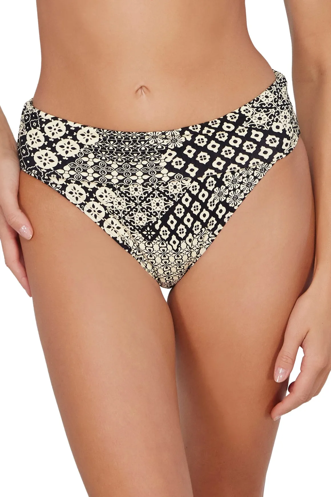 Sunsets Venice Seagrass Texture Hannah High Waist Bottom