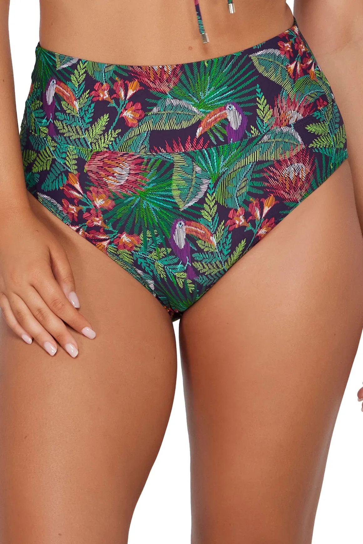 Sunsets Welcome To Rio Hannah High Waist Bottom