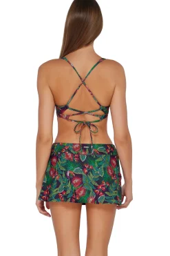 Sunsets Welcome To Rio Sporty Swim Skirt Bottom
