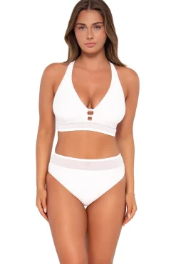 Sunsets White Lily Annie High Waist Bottom