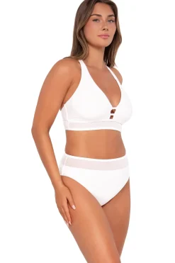 Sunsets White Lily Annie High Waist Bottom