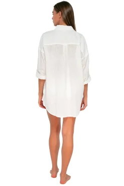 Sunsets White Lily Delilah Shirt