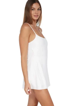 Sunsets White Lily Naomi Swim Dress One Piece