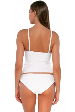 Sunsets White Lily Simone Tankini Top
