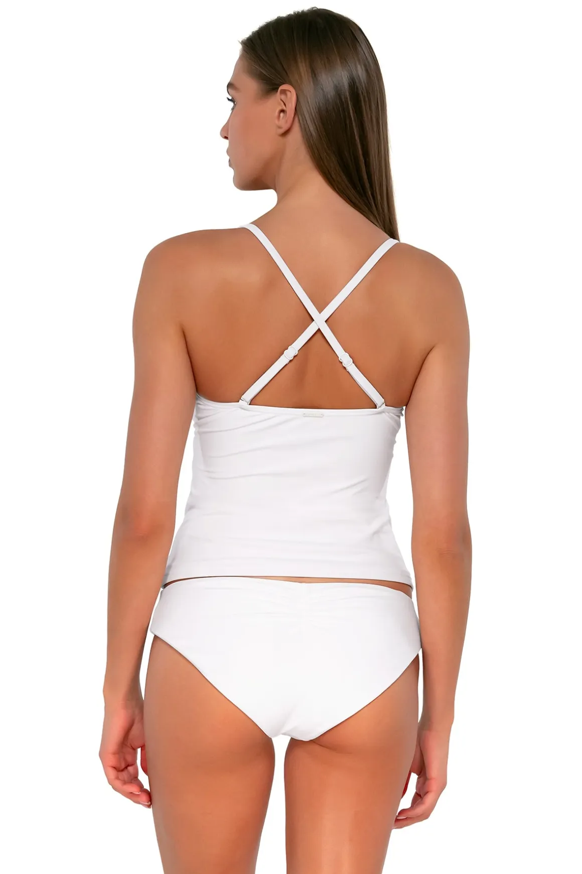 Sunsets White Lily Simone Tankini Top