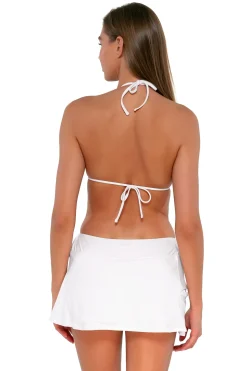 Sunsets White Lily Sporty Swim Skirt