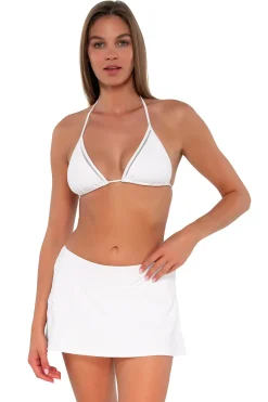 Sunsets White Lily Sporty Swim Skirt